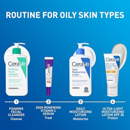 CeraVe Daily Moisturizing Lotion for Dry Skin, Body Lotion & Face Moisturizer with Hyaluronic Acid and Ceramides, Daily Moisturizer, Fragrance Free, Oil-Free, 19 Ounce — view 9