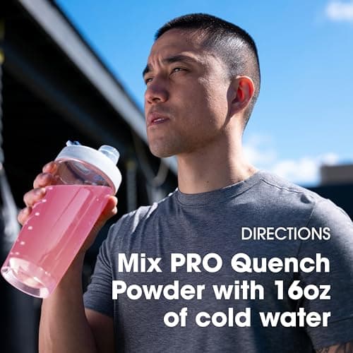 Optimum Nutrition Pro Quench Clear Whey Protein Powder | 20g Protein with Whey Isolate, Collagen & Electrolytes | Clear Isolate Protein Hydration Drink, Sugar Free, Naturally Flavoured | 20 Servings, 520g (Strawberry Splash) — view 5