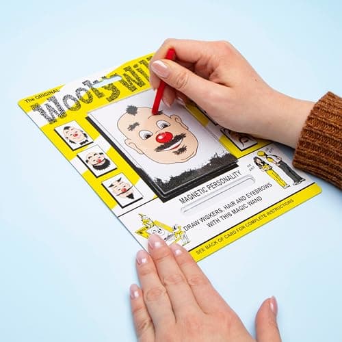 Original Wooly Willy, Magnetic Personalities – Drawing Kit, Arts and Crafts, Fidget Toys for Kids, Draw on Wooly’s Face, Portable, Easy to Use, Zero Mess Drawing, Screen-Free Toys, Ages 3+ — view 5