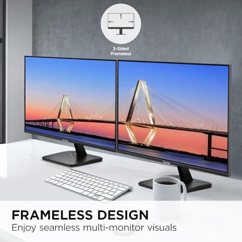 ViewSonic VA2456A-MHD 24 Inch 1080p Monitor, IPS Display with 120Hz for Enhanced Home and Office Productivity, Eye Care Technology, HDMI, DisplayPort, and VGA Inputs — view 2