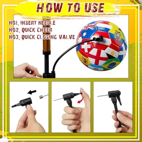 Leitee 2 Pack Size 4 World Flag Soccer Ball 2026 Country Flag Training Soccer Ball with Pump Needles and Storage Bag for Adult Team Practice Club Events Sports Party Gifts — view 3
