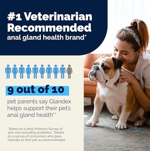 Vetnique Glandex Anal Gland Soft Chew Treats with Pumpkin for Dogs Digestive Enzymes, Probiotics Fiber Supplement for Dogs Boot The Scoot (Peanut Butter Chews, 60 Count) — view 5