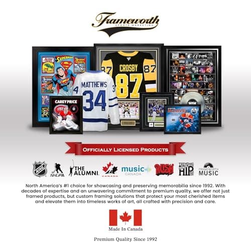 Darryl Sittler Toronto Maple Leafs Framed 10 Point Night Replica Score Sheet and Ticket 50th Anniversary Edition - 24x15 in NHL Licensed Hockey Wall Art