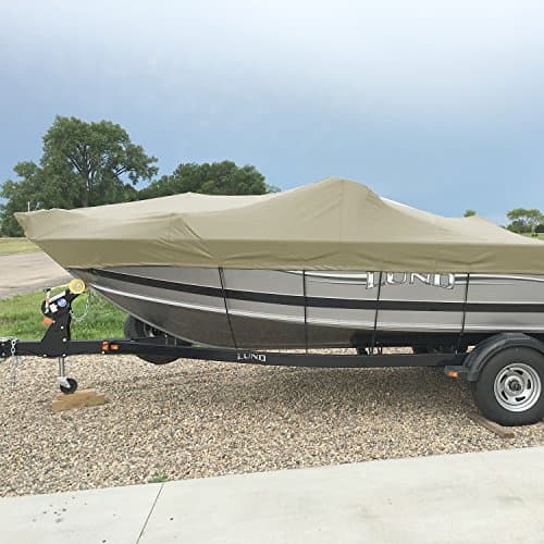 TANG 10' x 20' Waterproof Shade Cloth with Grommets, Sun Shade Sail Rectangle Straight Side, 260 GSM UV Block Fabric Patio Canopy for Deck Carport Backyard Pergola Cover, Beige — view 2