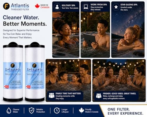 Flexcim Filtration 2-Pack Atlantis Threaded Spa Filter for Arctic Spas (2009-current Models) Replaces RD50, PWW50L, 4CH-949, Filbur FC-0172, SD-01143, 817-4050, PDC570-AFS, Waterway Teleweir 50 sqft — view 5