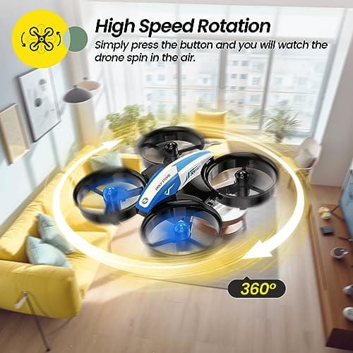 Holy Stone Mini Drone for Kids and Beginners RC Nano Quadcopter Indoor Small Helicopter Plane with Auto Hovering, 3D Flip, Headless Mode and 3 Batteries, Great Gift Toy for Boys and Girls