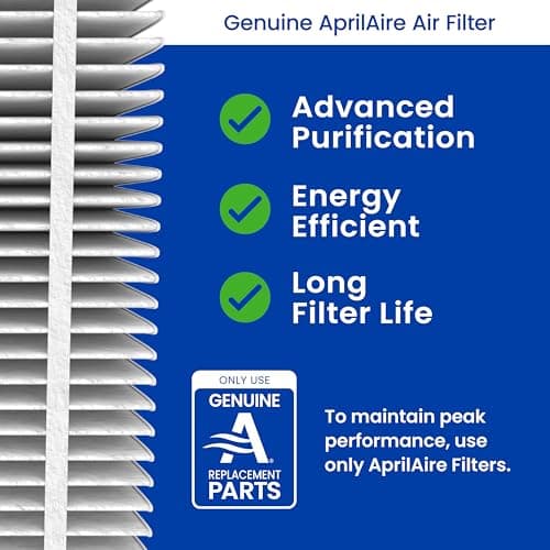 Genuine AprilAire 213 Replacement Filter for AprilAire Whole-House Air Purifiers - MERV 13, Healthy Home Allergy, 20x25x4 Air Filter (Pack of 1) — view 2