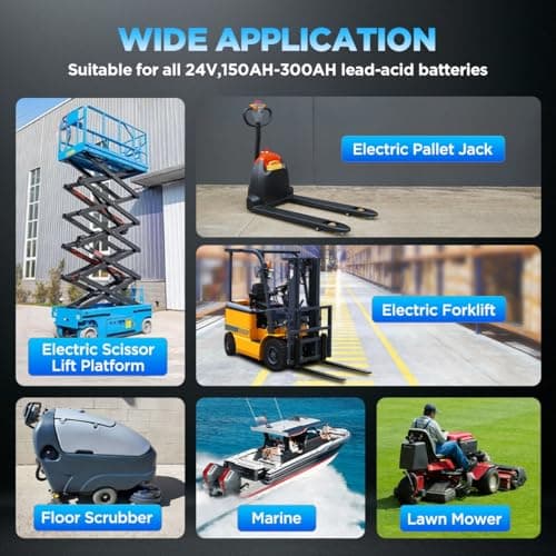 24V 30A Smart Battery Charger for Forklift, Pallet Jack, Golf Cart — view 2