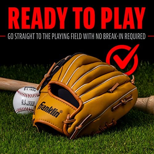 Franklin Sports Field Master Series Baseball Gloves, 12", Right Hand Throw — view 5
