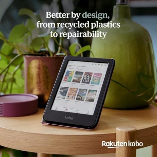 Kobo Clara Colour | Colour eReader | 6” Glare-Free Colour E Ink Kaleido 3 Display | Dark Mode Option | Waterproof | Audiobooks | 16GB of Storage (Black) — view 4