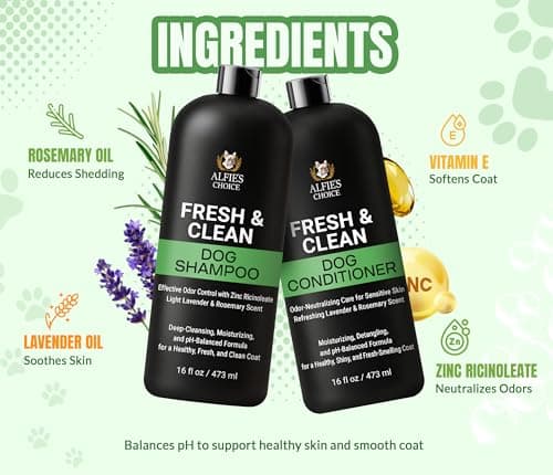 Fresh & Clean Dog Shampoo and Conditioner with Rosemary & Lavender 16 fl oz — view 2