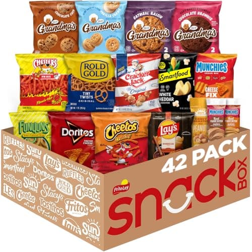 Frito-Lay Ultimate Snack Care Package, Favorites Mix, Variety Assortment of Chips, Cookies, Crackers & More, 40 Count