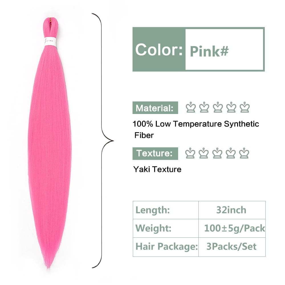 YDDM Capelli Per Treccine Africane Morado Extension Treccine Texture Yaki Easy Install per Principianti 32 Pollici 3 Pezzi Capelli Leggeri e Naturali per Box Braids, Twist e Crochet — view 61