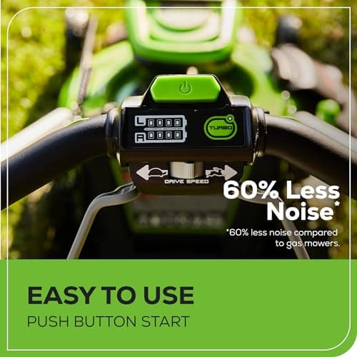 Greenworks 60V 21" Brushless (Self-Propelled) Cordless Lawn Mower, 2 x 4.0Ah Batteries (3/4 Acre, Rapid Charger, 4-in-1, LED Lights, IPX4) — view 7