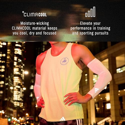 adidas Climacool Compression Arm Sleeves - White - Youth — view 2