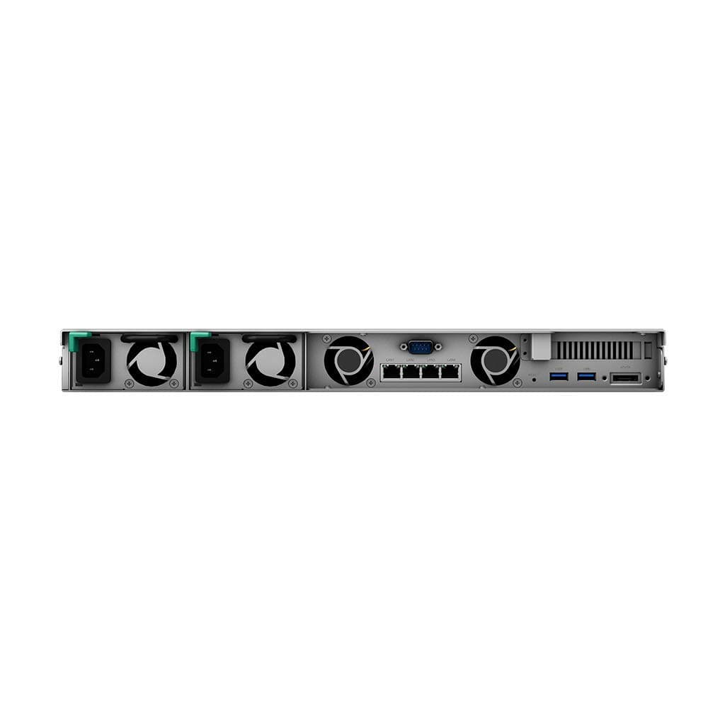 Synology RackStation RS820RP+ - NAS server - 4 bays - rack-mountable - SATA 6Gb/s - RAID 0, 1, 5, 6, 10, JBOD - RAM 2 GB - Gigabit Ethernet - iSCSI - 1U — view 2