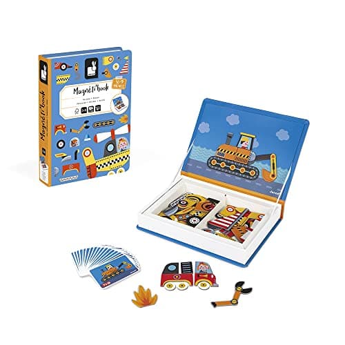 Janod • Racers Magneti’Book • 3 to 8 Years • Educational Magnetic Games Toy for Kids Toddler Children • J02715 19 x 4 x 26 cm / 7.5 x 1.6 x 10.2 in. — view 4