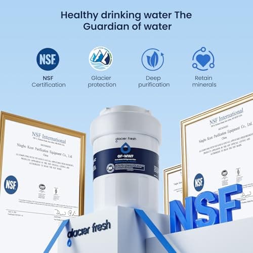 GLACIER FRESH Replacement for MWF Refrigerator Water Filters, SmartWater MWFP, MWFA, GWF, HDX FMG-1, WFC1201, RWF1060, 197D6321P006, Kenmore 9991, 1 Pack — view 4