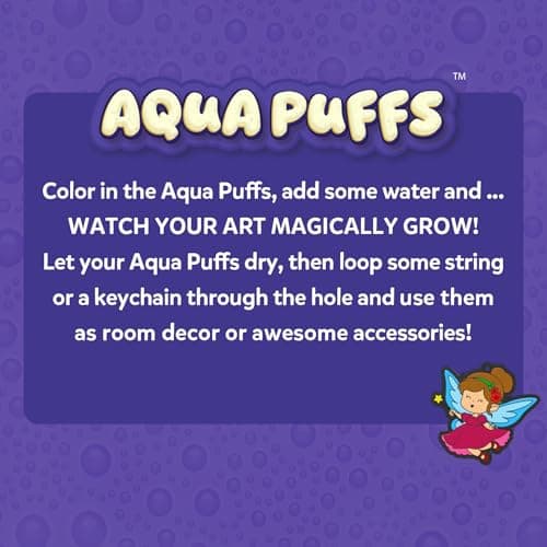 Skillmatics Aqua Puffs - 3D Art Kit, Princesses & Unicorns, Mess-Free Paint by Number Craft for Kids, DIY Color Activity, Screen-Free Fun, Best Gift for Girls & Boys Age 4, 5, 6, 7, 8, 9, 10 — view 7