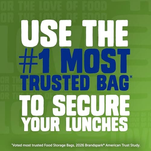 Ziploc Sandwich and Snack Bags, Easy Open and Close, Plastic Food Storage Bags, 105 Bags Total — view 5