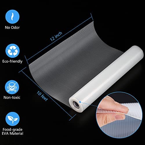 Shelf Liner Drawer Liner Non-Adhesive Shelf Liners Food Grade Eva Non-Slip Drawer Liners for Kitchen Fridge Cabinet Dressers Dining-Table Shoe Cabinet (12 Inches x 10 Feet)