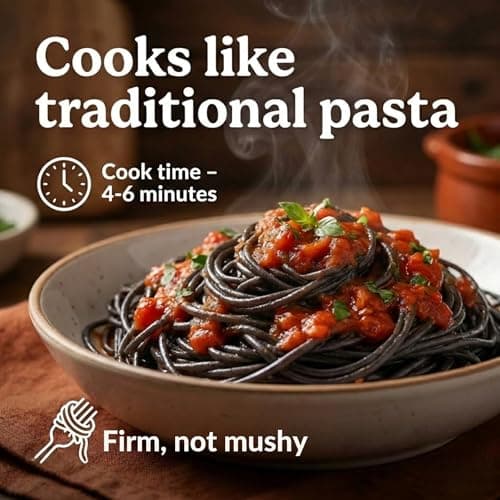 Otelia High Protein Pasta, Organic Black Bean Spaghetti, Kosher, Gluten-Free, Non-GMO, Vegan, Plant-Based, Ready to Eat in 3 – 5 mins, 200g — view 4