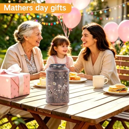 OUTONLIFE Butterfly Outdoor Solar Lanterns, Waterproof Metal Hanging Solar Lights for Outside Yard, Garden, Patio, Lawn, Pathway Decorations, Mother Day Brithday Gifts for Mom Grandma Women