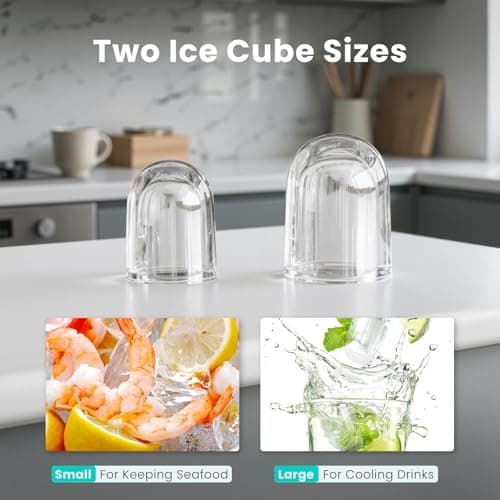 OLIXIS Ice Maker Machine with Handle,26lbs in 24 Hours, Portable Ice Maker — view 7
