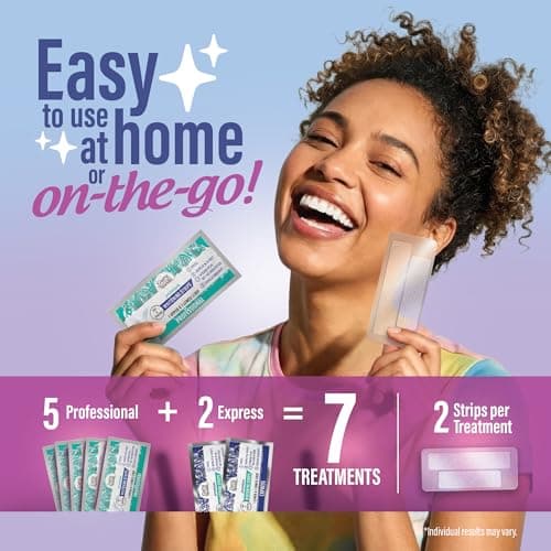 GuruNanda Teeth Whitening Strips Kit - 7-Day Treatment with Non-Slip, Dry Strip Technology - Whitening Designed with Care for a Brighter Smile — view 3