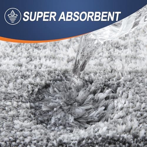 OLANLY Bathroom Rugs Mat 30x20, Extra Soft Absorbent Microfiber Bath Rugs, Rubber Backing, Quick Dry, Machine Washable Bath Mats for Bathroom Floor, Tub and Shower, Home Decor Accessories, Grey — view 3