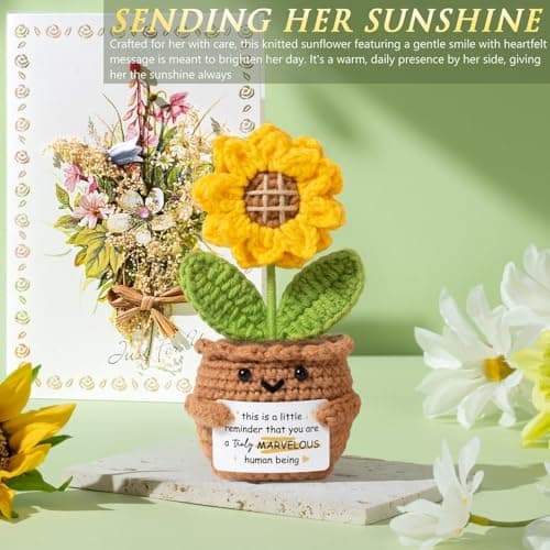 Birthday Gifts for Women Self Care Get Well Soon Gift Baskets, Spa Care Package Thinking of You Gift Set, Sympathy Inspirational Christmas Sunflower Gifts for Women Her Mom Friend Sister Wife Teacher — view 3