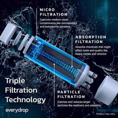 everydrop by Whirlpool Ice and Water Refrigerator Filter 3, EDR3RXD1, Single-Pack — view 2