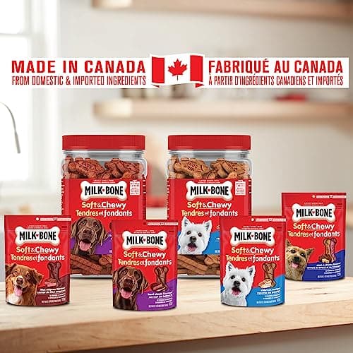 Milk-Bone Soft & Chewy Dog Treats, Tender Oven Baked Snacks Made with Tasty Wholesome Ingredients, Beef Steak Flavour, 708 g (Pack of 1) — view 3