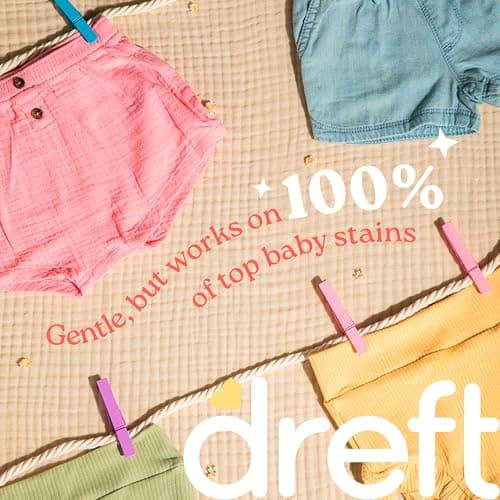 Dreft Baby Liquid Laundry Detergent, Gentle on Sensitive Skin Laundry Soap, 150 fl oz, 114 Loads (Packaging May Vary) — view 4
