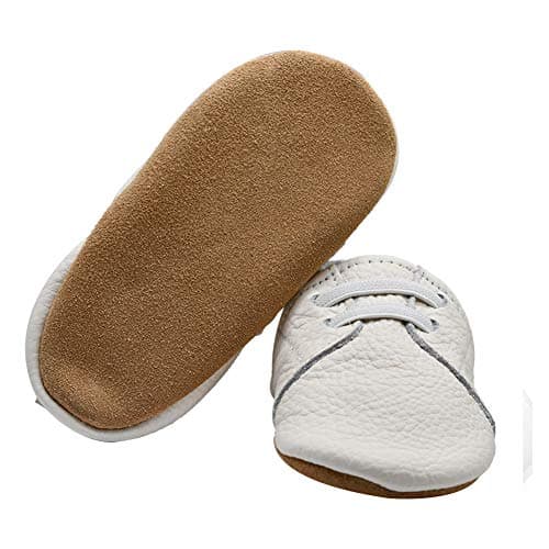 iEvolve Baby Shoes Baby Toddler Soft Sole Prewalker Baby First Walking Shoes Crib Shoes Baby Moccasins(White Sneaker, 6-12 Months) — view 3