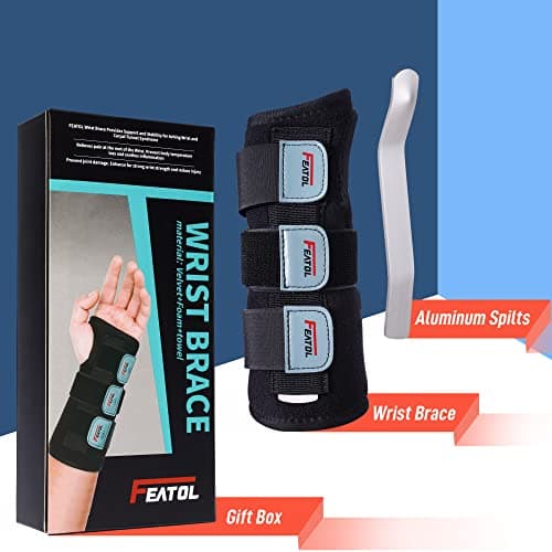 FEATOL Wrist Brace Hand Brace, Carpal Tunnel Wrist Splint Night Support for Women Men, Pain Relief Support -Tendonitis, Arthritis, Sprain, Right Hand, Small/Medium — view 7