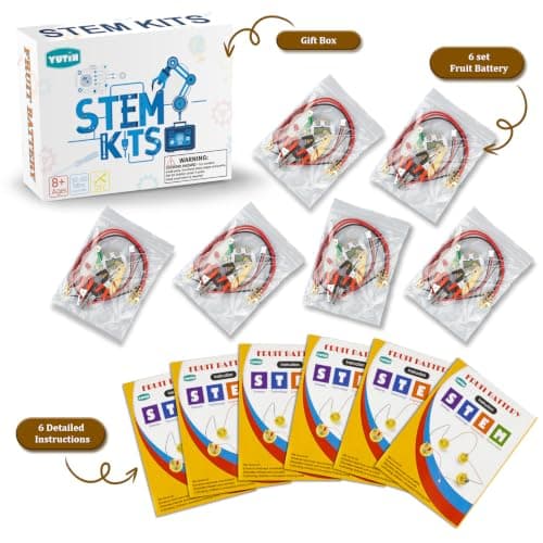 6 Pack Fruit Battery Science Kits for Kids Ages 8-12, Bulk STEM Kits 8-10 — view 5