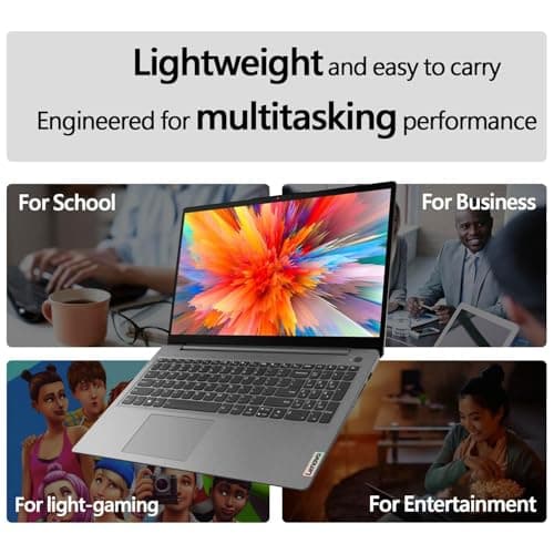Lenovo IdeaPad 15.6" FHD Business Laptop • Microsoft Office 365 • Intel 4-core CPU • 128GB SSD • WiFi 6 • Copilot AI • HDMI • Windows 11 w/Cooler — view 5