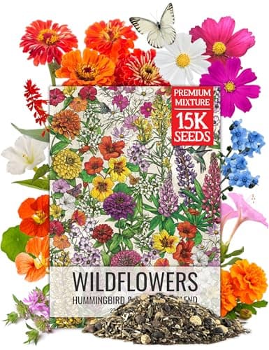 Seed Needs Flower Seeds Hummingbird and Butterfly Mix 1 Ounce Bulk Pack