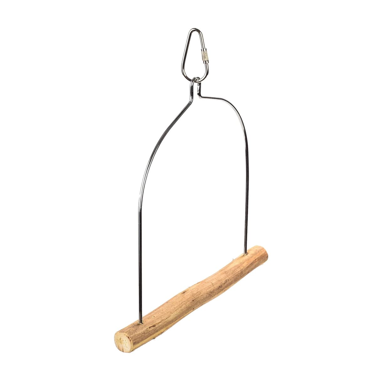 PARROT ESSENTIALS Natural Wood Arch Swing Perch - Wooden Swing for Parrots, Budgie, Cockatiel - Parrot Toy Nest Swing Encourages Foot Exercise - Hanging Toy Pet Swing Mimics Their Natural Habitat — view 4