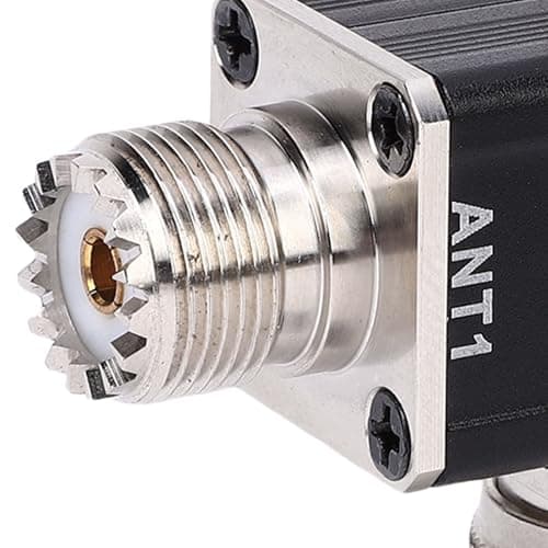 Marhynchus 2 Way Coaxial Switch, Aluminum Alloy 2 Way Coax Switch with M Female TX M Male Connectors for YouKits HF VHF UHF CB Ham Radio — view 4