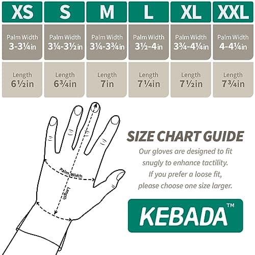 Kebada Safety Work Gloves,120 Pairs Bulk Pack, Touchscreen, PU Coated, Ideal for Warehouse, Construction, Gardening and Mechanics, Black, X-Small — view 5