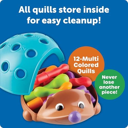 Learning Resources Spike The Fine Motor Hedgehog - Toddler Montessori Toys, Stacking Shape, Gifts For Boys And Girls, Sorting And Matching Skill Activities, Educational Games, Kindergarten — view 4
