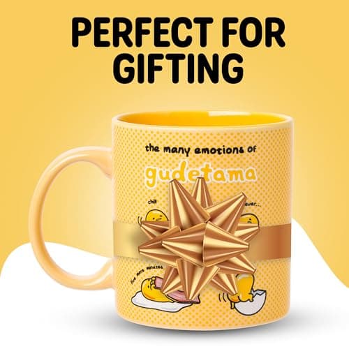 Silver Buffalo Sanrio The Many Emotions of Gudetama Lazy Egg Ceramic Mug, 20 Ounces — view 5