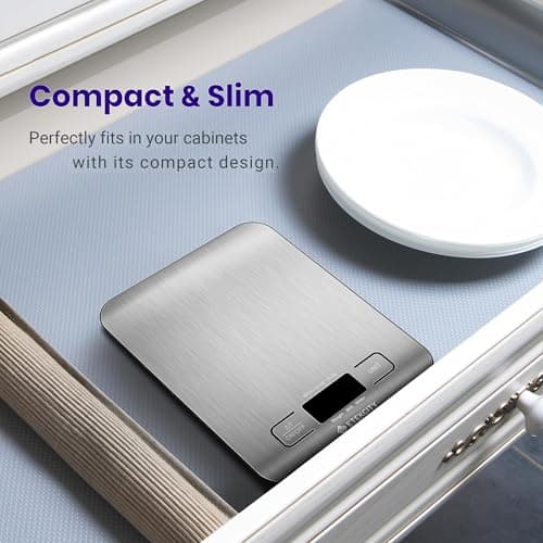 Etekcity Food Kitchen Scale, Digital Grams and Ounces, 11lb — view 4