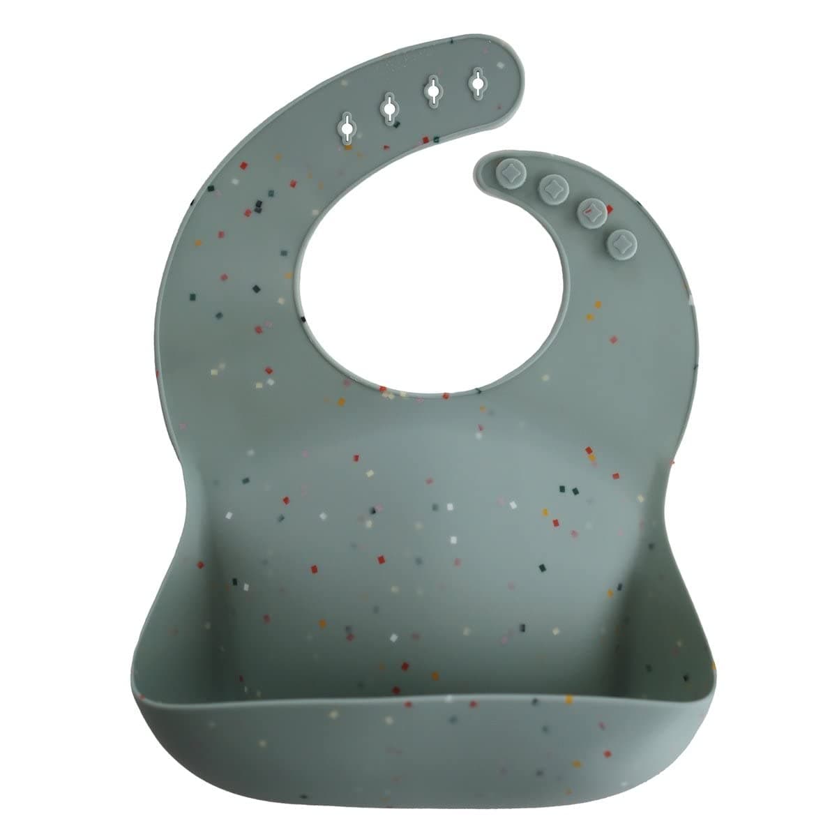 mushie Babero de Silicona para Bebés | Baberos de Alimentación con Bolsillo | Fáciles de Lavar | 4 Tamaños Ajustables | Sin BPA | Accesorio Durable para Niños Pequeños y Niñas | — view 4