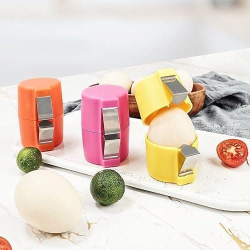 Egg Shell Opener, Egg Separator Egg Cracker Egg Peeler for Raw Eggs, Hard Boiled Egg Peeler Tool for Cutting Eggs,Quickly Cutting Off Eggs Breaker Kitchen Gadgets for Cooking Bakery — view 6