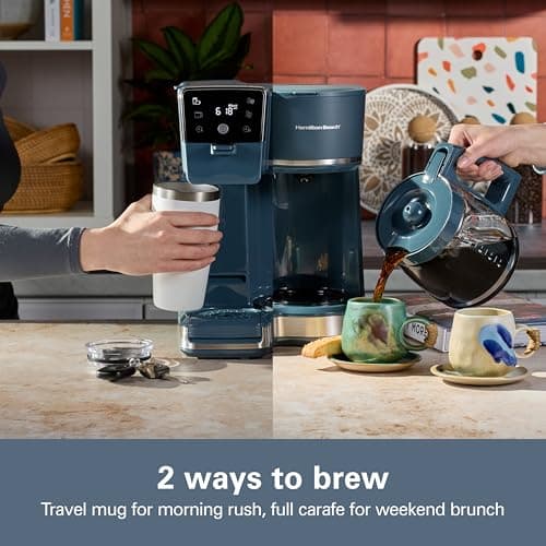 Hamilton Beach 2-Way Drip Coffee Maker & Single Serve Coffee Machine — view 3