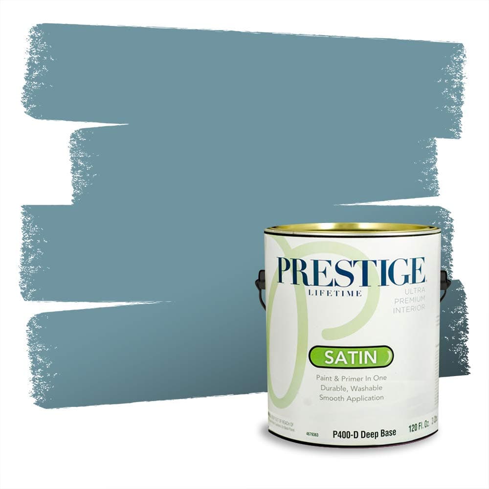 PRESTIGE Paints Interior Paint and Primer In One, 1-Gallon, Semi-Gloss, Comparable Match of Valspar* Dewdrop* — view 228