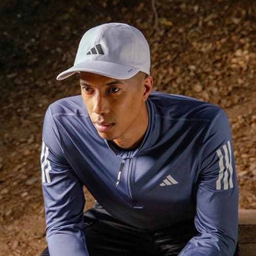 adidas Men's Superlite Hat – Lightweight Moisture-Wicking Cap for Workout and Training, Khaki Six/Cargo Brown/3, OSFA — view 4